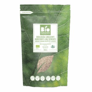 Ekologiški smulkinti nuriebinti linų sėmenys BIONATURALIS 700g